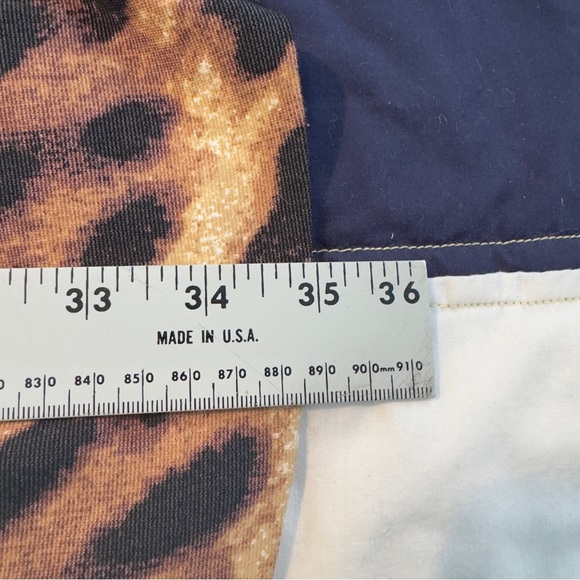 XOXO Leopard Dress Belted Swing Rockabilly Viva Sleevelesss Animal Cheetah Sz L - Picture 8 of 8